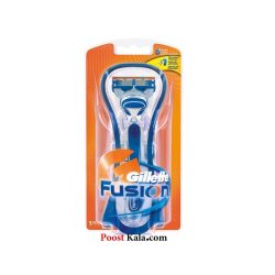 دسته تیغ ژیلت فیوژن با قاب + 1 یدک Gillette fusion